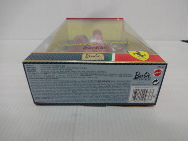 バービー Barbie フェラーリ Ferrari レーサー 2000 Mattel 未開封 未使用品 デッドストック 綺麗です。_画像7
