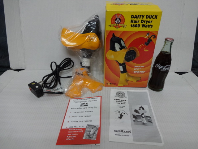 DAFFY DUCKda механизм подачи k осушитель DAFFY-DUCL Hair Dryer 1999wa-na- Looney Tunes не использовался товар неиспользуемый товар красивый.