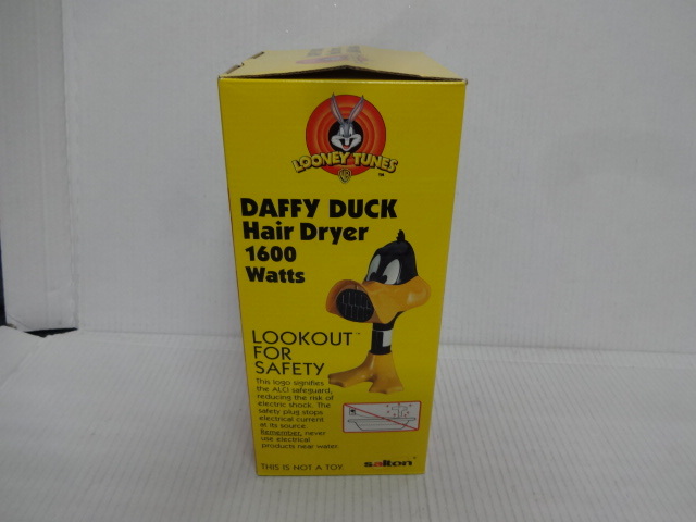 DAFFY DUCKda механизм подачи k осушитель DAFFY-DUCL Hair Dryer 1999wa-na- Looney Tunes не использовался товар неиспользуемый товар красивый.