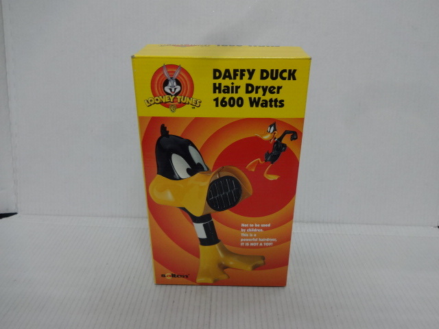 DAFFY DUCKda механизм подачи k осушитель DAFFY-DUCL Hair Dryer 1999wa-na- Looney Tunes не использовался товар неиспользуемый товар красивый.