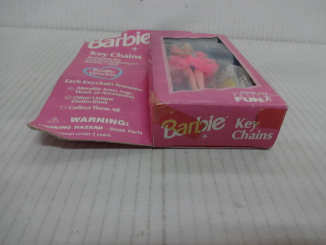 バービー Barbie キーチェーン キーホルダー 　②　未使用品 デッドストック 台紙にイタミオあります。_画像3