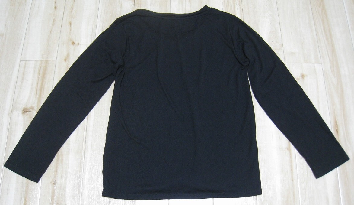 ◆ AMERICAN HOLIC 長そで レディース カットソー ◆ フリーサイズ シンプル 黒 ◆ USED ◆_画像6