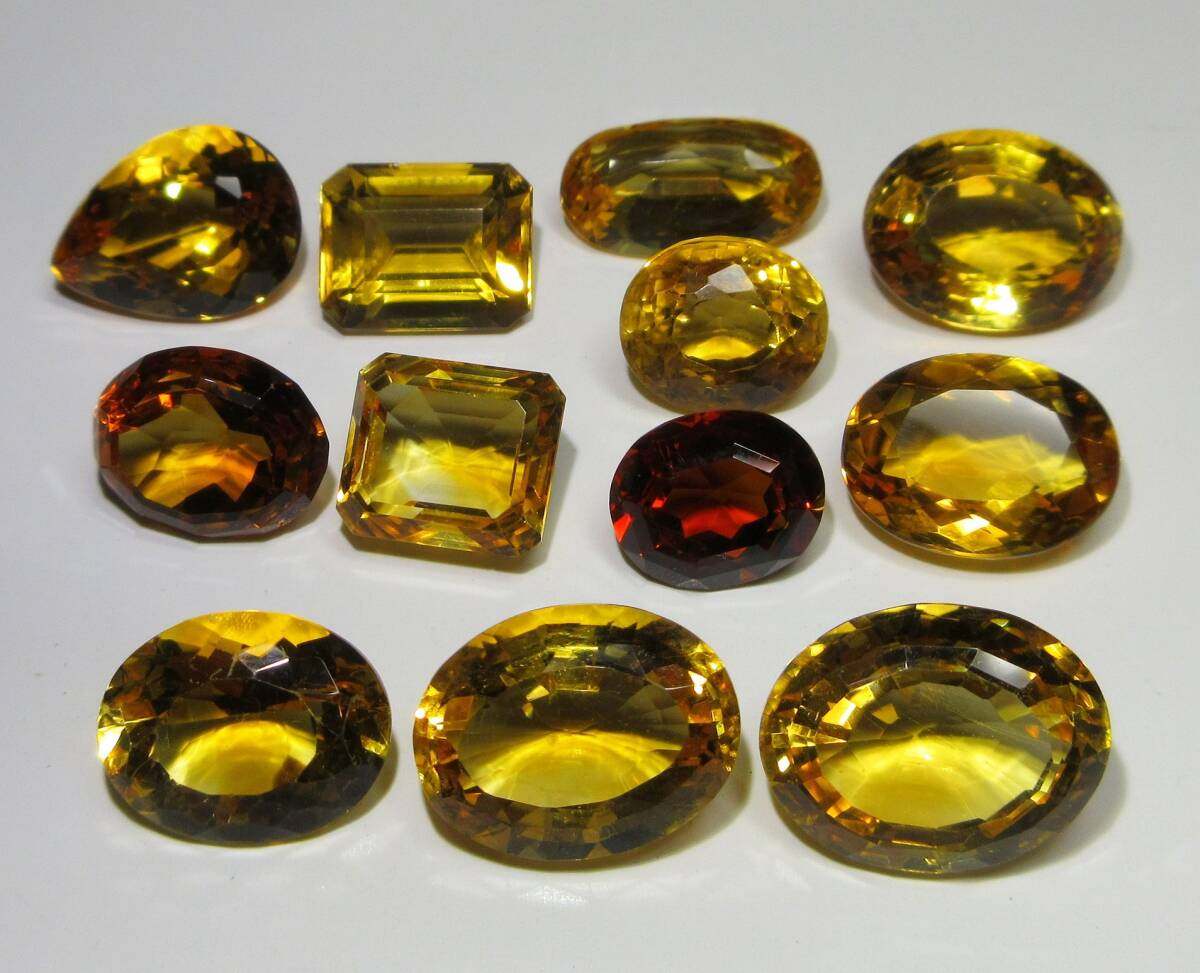  разрозненный цитрин 12 камень совместно 78ct до .la.. много комплект 
