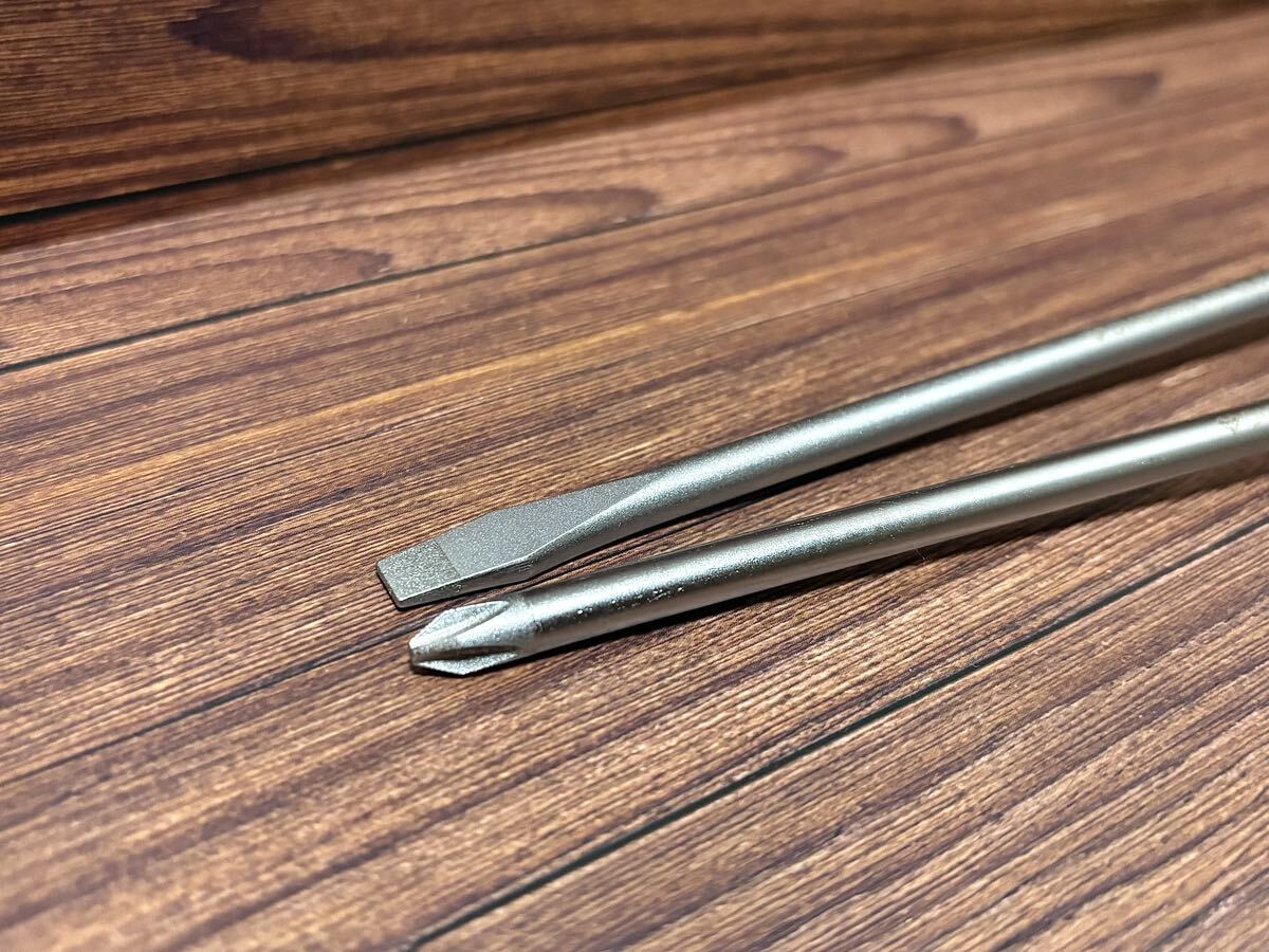 ブルーポイント スナップオン snap-on ダイヤモンドチップ ロングシャンクドライバーセット プラス マイナス 2本 _画像2