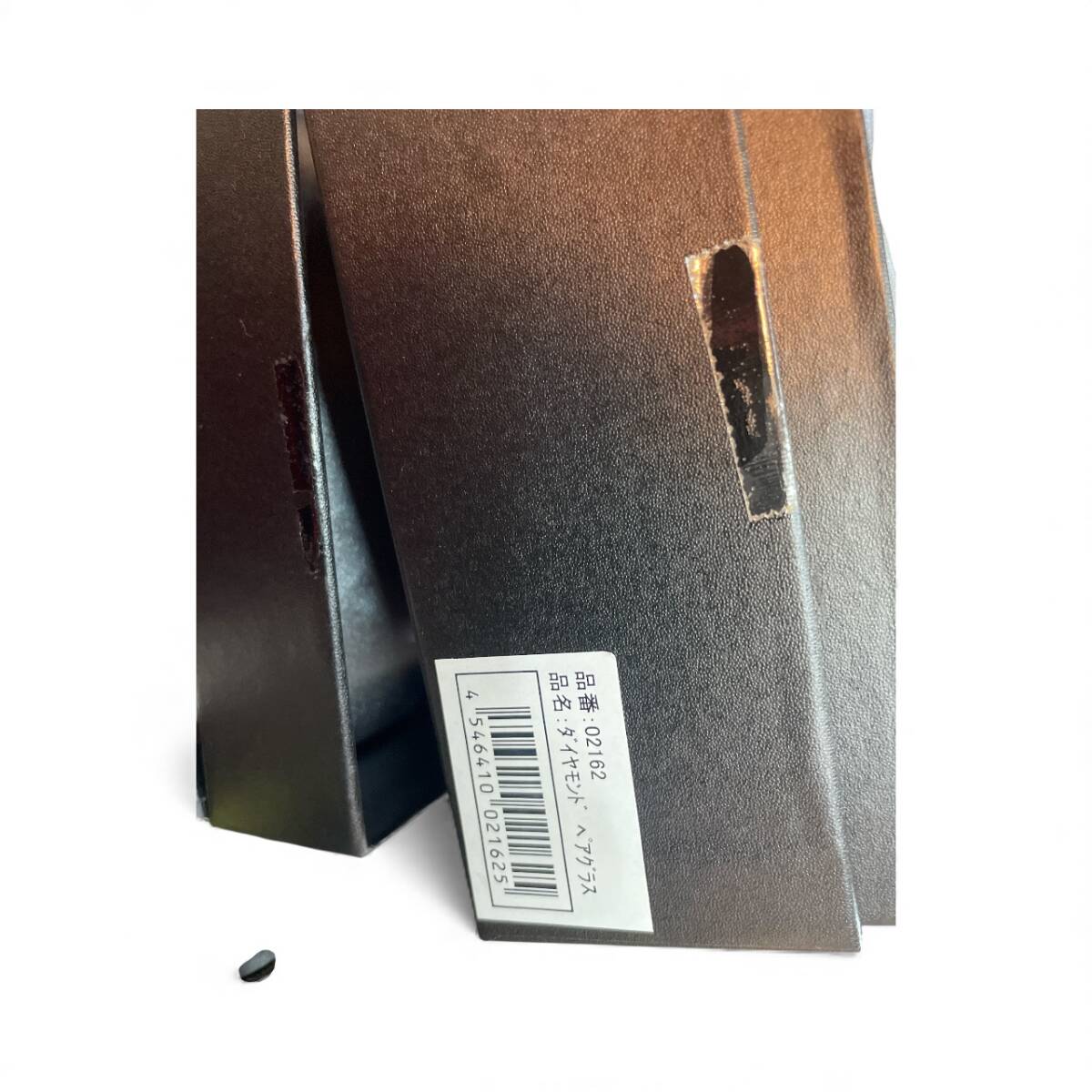 未使用！◆Raccolta Moderna ラコルタモデルナ ガラス 切子 ペアグラス 紙箱◆_画像3