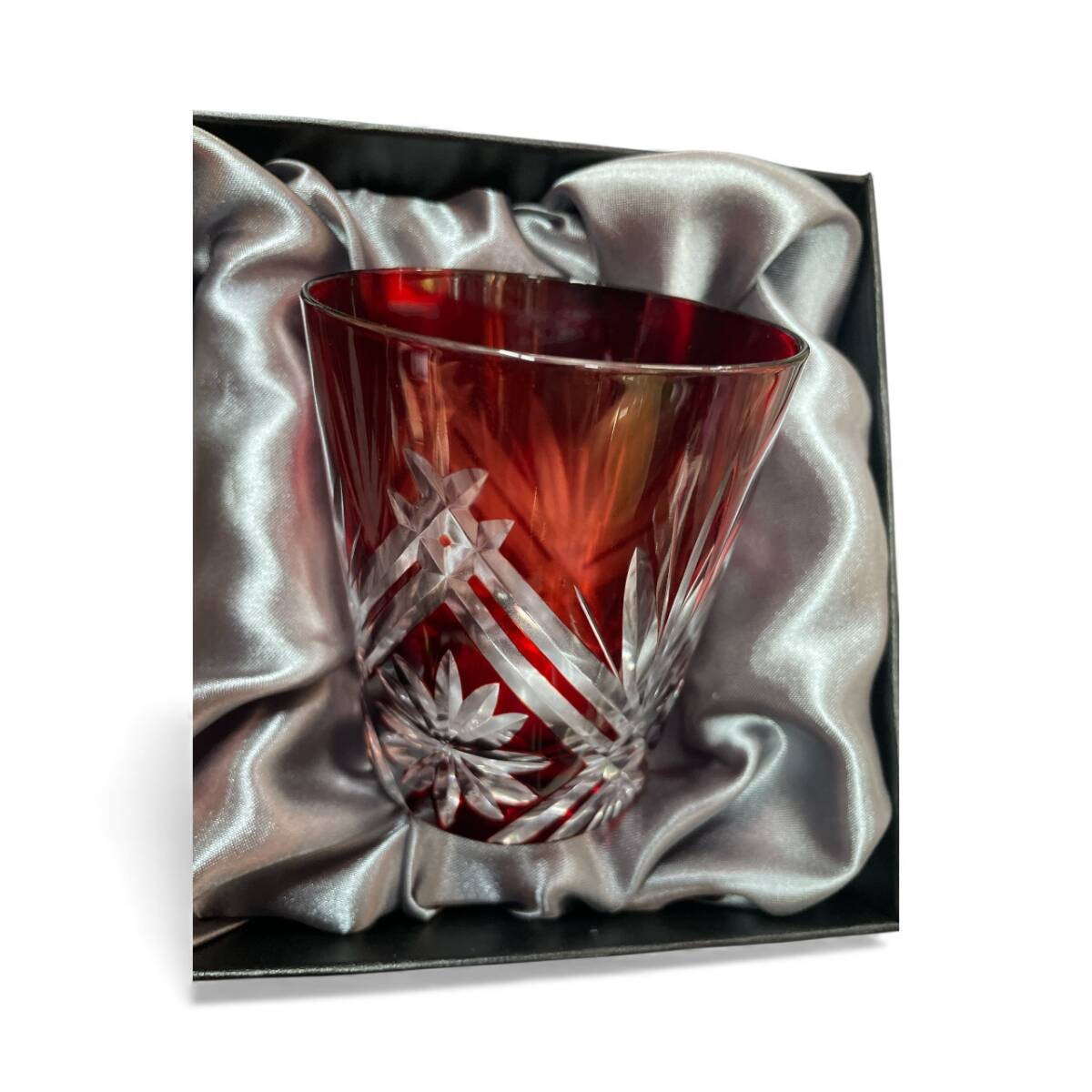 未使用！◆Raccolta Moderna ラコルタモデルナ ガラス 切子 ペアグラス 紙箱◆_画像4