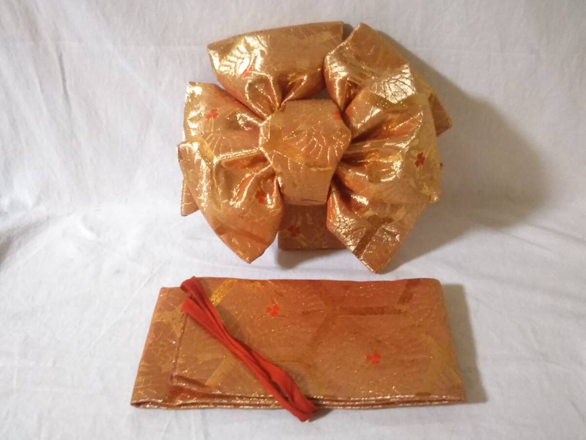 ★和装小物★七五三 女の子 草履 バッグ 帯締め はこせこ 扇子 髪飾り 結び帯 セット 現状渡し_画像9