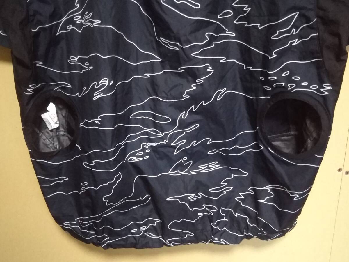 ★空調服/服のみ★BURTLE バートル AIRCRAFT エアークラフト 半袖 XL 黒 ブラック フード欠品 現状渡し_画像6