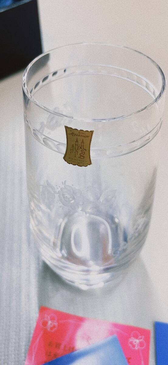 ◆松坂屋 購入◆未使用！◆シール付き！◆Meissen Meissener Bleikristall グラス◆ペア◆　コップ　マイセン　クリスタル_画像3