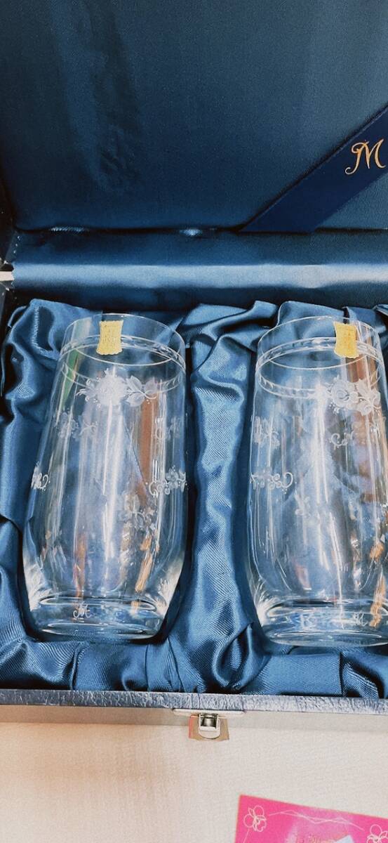 ◆松坂屋 購入◆未使用！◆シール付き！◆Meissen Meissener Bleikristall グラス◆ペア◆　コップ　マイセン　クリスタル_画像5