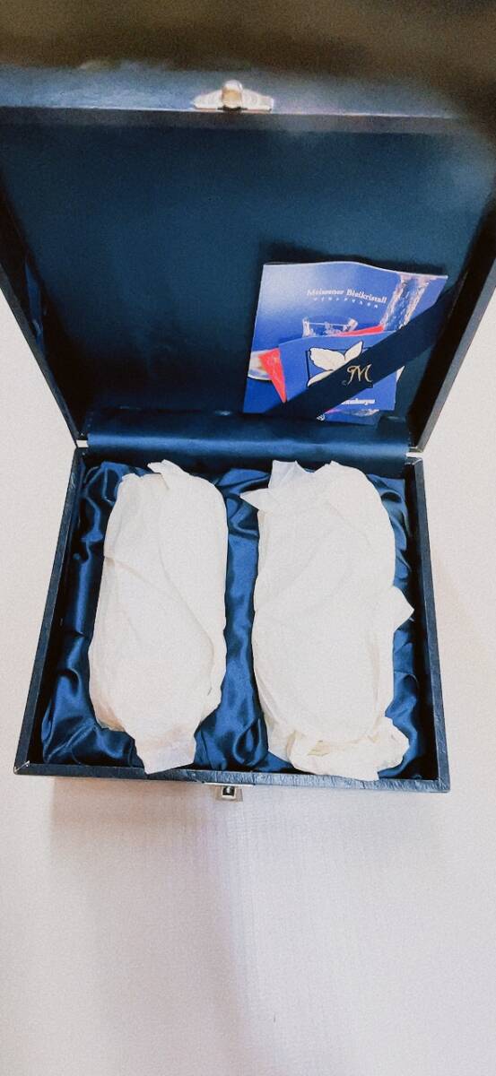 ◆松坂屋 購入◆未使用！◆シール付き！◆Meissen Meissener Bleikristall グラス◆ペア◆　コップ　マイセン　クリスタル_画像6