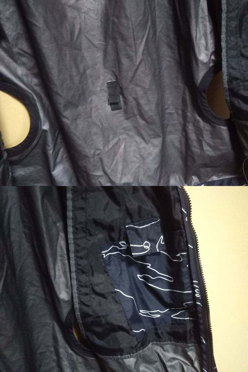 ★空調服/服のみ★BURTLE バートル AIRCRAFT エアークラフト 半袖 XL 黒 ブラック フード欠品 現状渡し_画像10