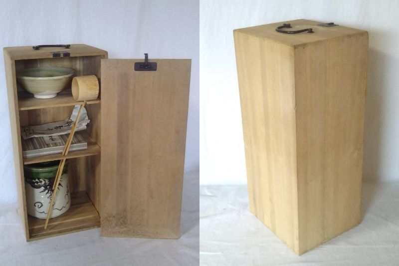 ★茶道具★茶器 茶碗 水差し 水指 茶杓 柄杓 袱紗 ふくさ 茶巾 木箱付き 現状渡し_画像9