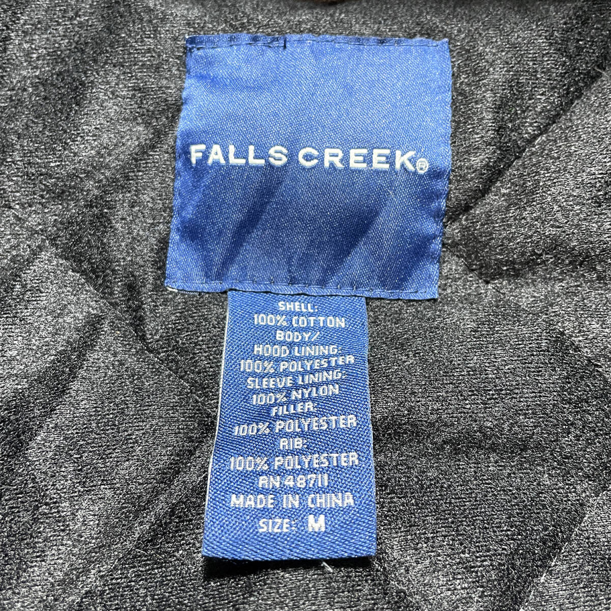 USA 古着 FALLS CREEK ヴィンテージ ダックコットン アクティブジャケット ワークジャケット ダックパーカ ブラウン メンズM AK0331_画像6