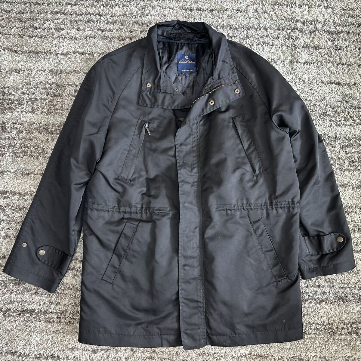 1 иен [ Brooks Brothers [ большой размер ] Mod's Coat жакет мужской проверка подкладка черный L ранг ]