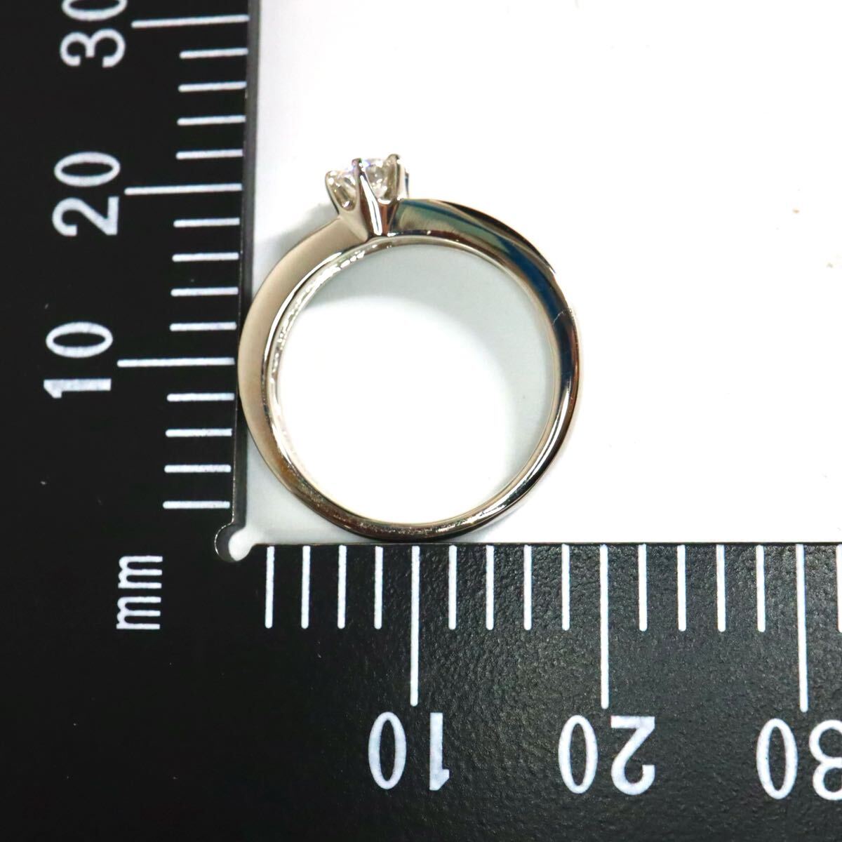 【売り切り】Pt950!!0.220/0.18ct!!アイプリモ◆天然ダイヤモンドリング◆N約4.2g 約8号 #8 diamond 指輪 ジュエリー jewelry EE8/EF2 X780_画像7