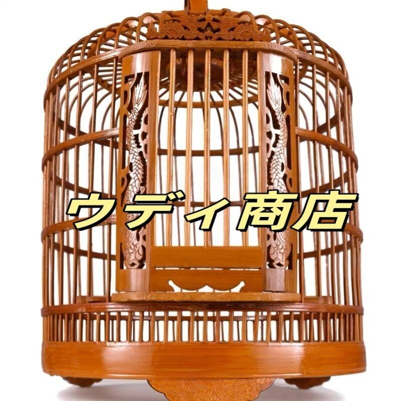  очень красивый товар * ручная работа клетка для птиц дерево резьба по дереву скульптура бамбук производства бамбук умение античный из дерева птица . изделие прикладного искусства дракон 
