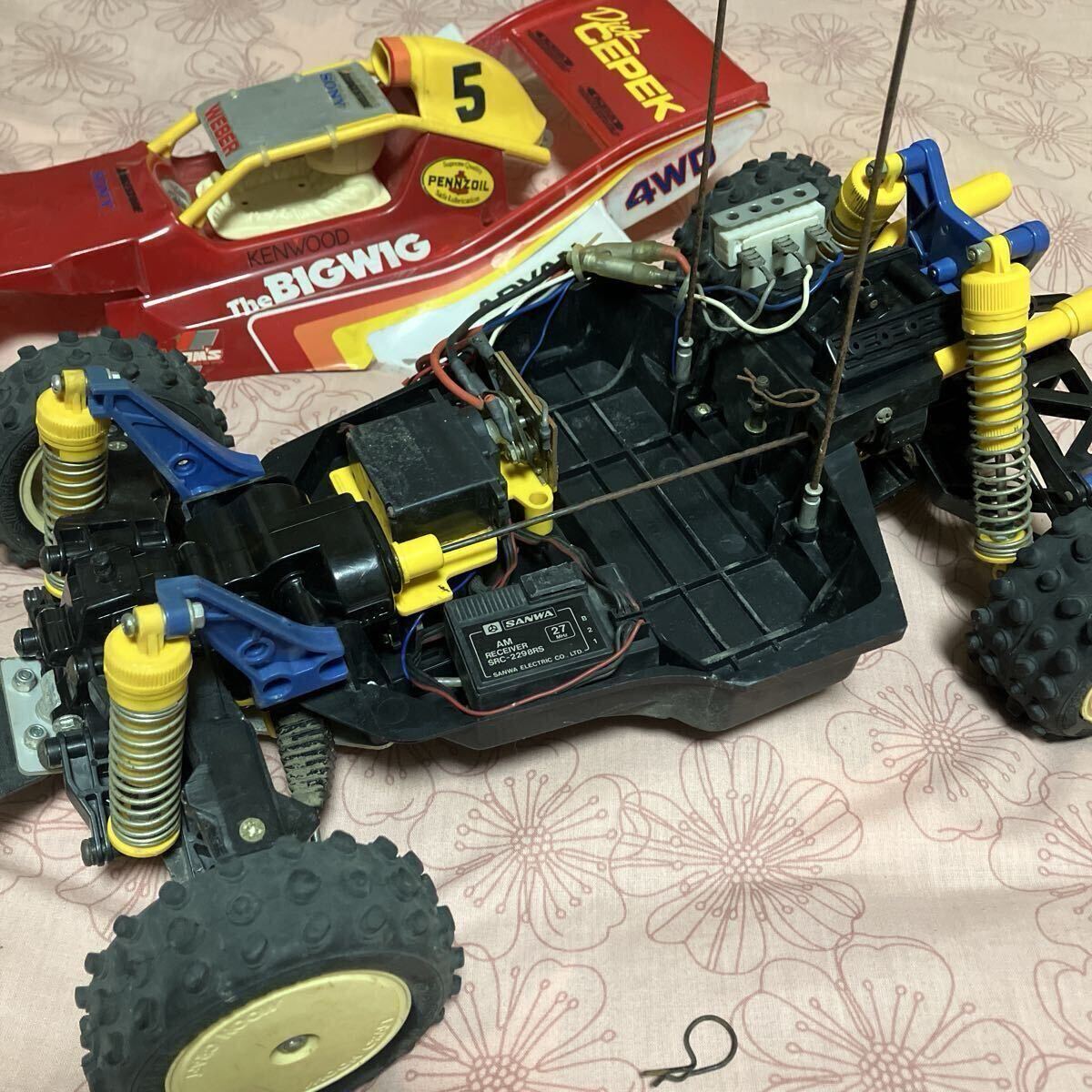 タミヤ 当時物 BIG WIG 4WD 1986年発売 ラジコン バギー 田宮模型 オフロードバギー 本体のみ TAMIYA _画像2