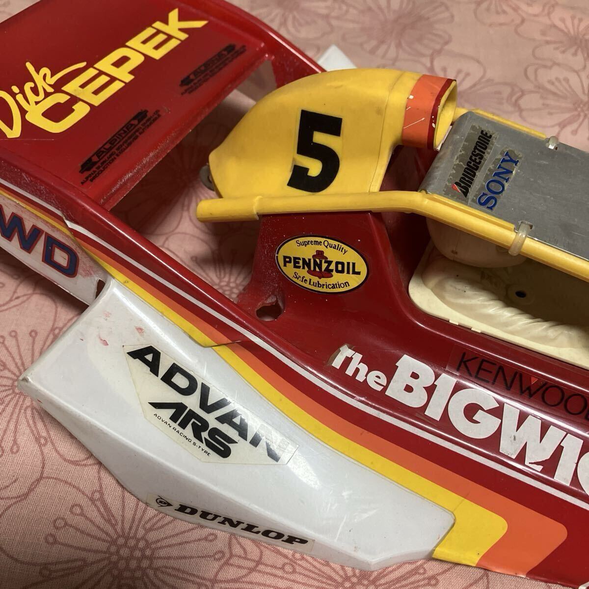 タミヤ 当時物 BIG WIG 4WD 1986年発売 ラジコン バギー 田宮模型 オフロードバギー 本体のみ TAMIYA _画像10
