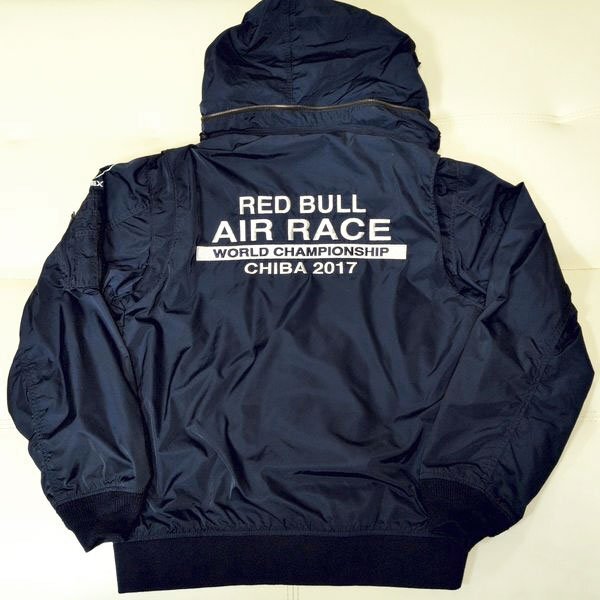 レッドブル エアレース 2017 アヴィレックス フライトジャケット 2XL ブルゾン AVIREX Red Bull JAPANMAKUHARI 千葉_画像1