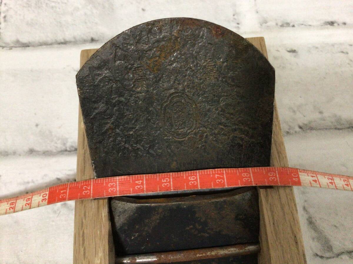 W446 鉋/かんな 東貞弘 在銘 大工道具 職人道具 宮大工 ハンドツール 工具 現状品_画像7