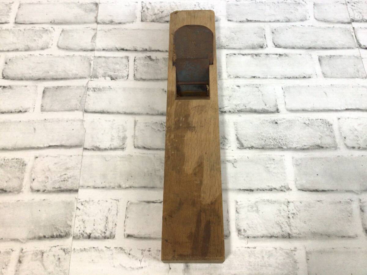 W473 鉋/かんな 福三郎 2枚刃 在銘 純王鋼 大工道具 職人道具 宮大工 ハンドツール 工具 現状品_画像1