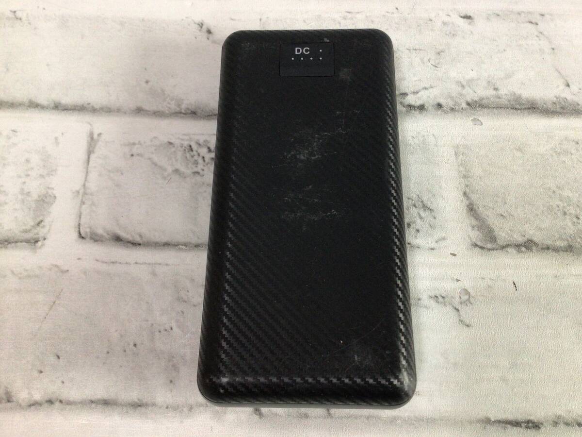 W479 電熱ベスト専用　モバイルバッテリー　DC07 ブラック　USB/DC対応　30000mAh 大容量　Type-C 現状品_画像1