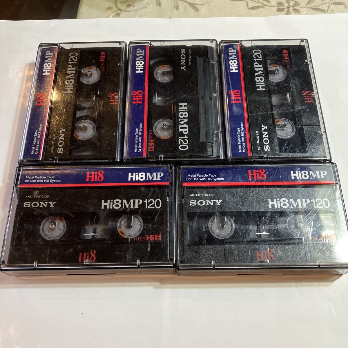 HI8 ビデオテープ　5本 SONY HI8 MP120 1度録画したのみ　_画像1