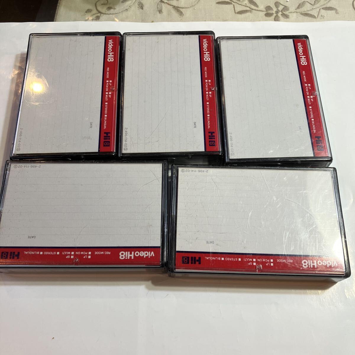 HI8 ビデオテープ　5本 SONY HI8 MP120 1度録画したのみ　_画像2