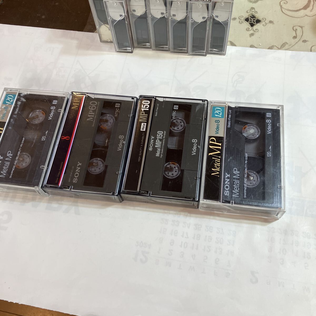 8MM ビデオテープ　11本 美品　市販録画済み(SF1つ、女性6つ) 、多分新品のSONY MP150が1つ、120が2つ、60が1つ　_画像2
