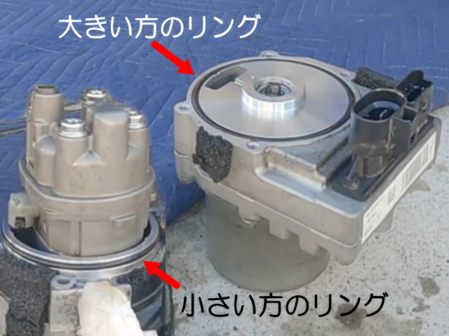 日産 エルグランド E52系 オイル漏れ対策 電動パワステポンプ Oリング 2本セット 耐熱耐油性 送料込み E52 PE52 PNE52 TE52 TNE52_画像1