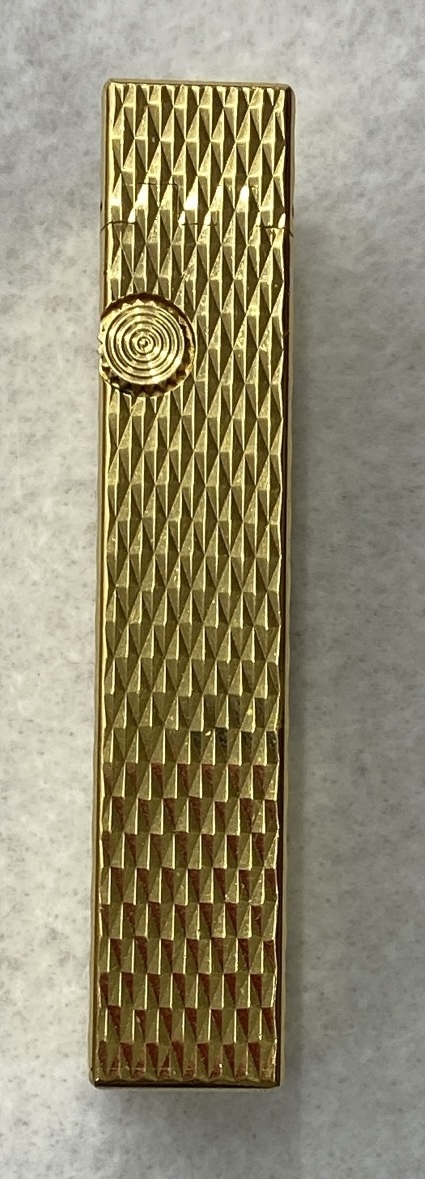 #S27 dunhill/ Dunhill газовая зажигалка Gold цвет ролик надеты огонь не проверка 