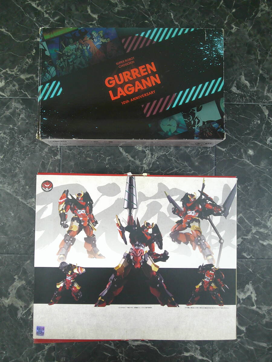 【バンダイ/千値練】スーパーロボット超合金 グレンラガン 10th ANNIVERSARY SET＆RIOBOT 04 グレンラガン フィギュア （ライオボット）_画像2
