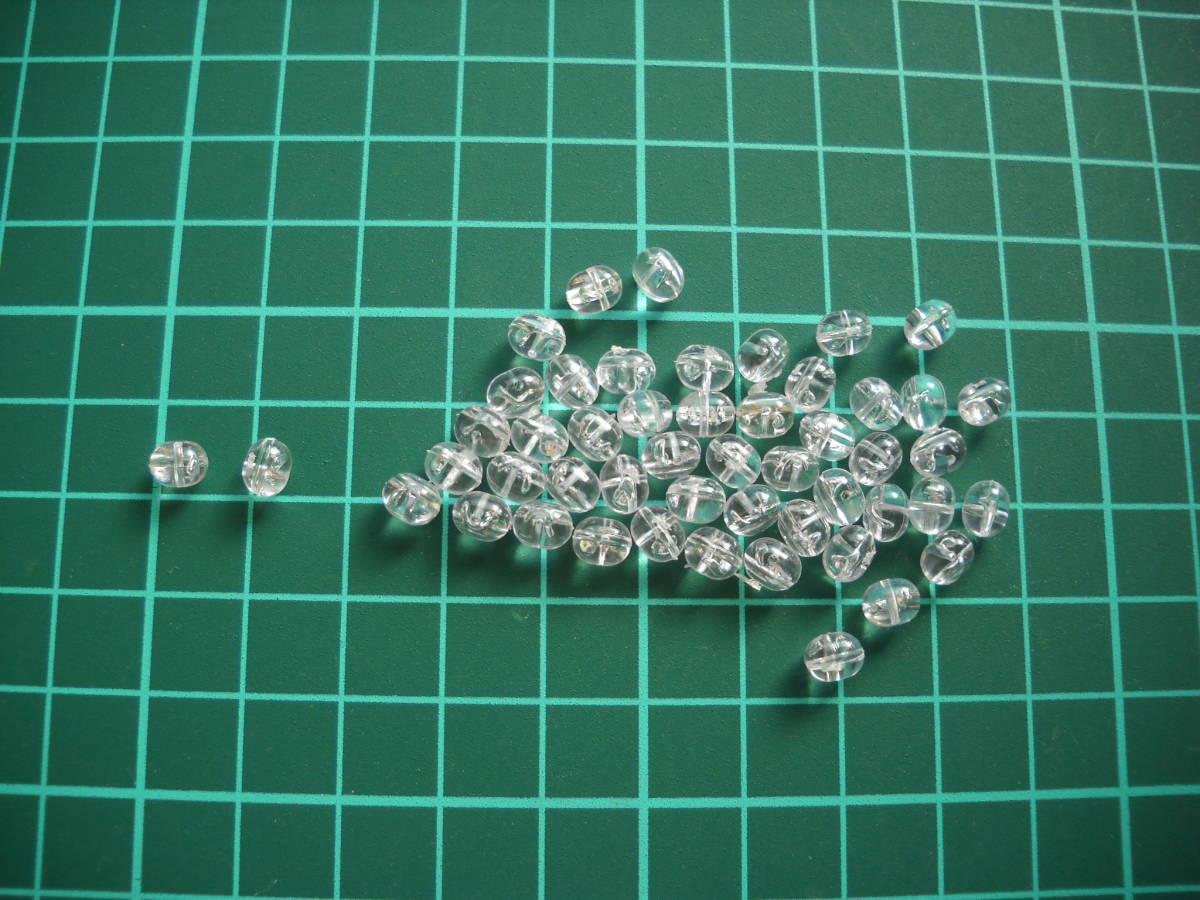 回転ビーズ ハリスビーズ 絡み止め小×50個_画像1