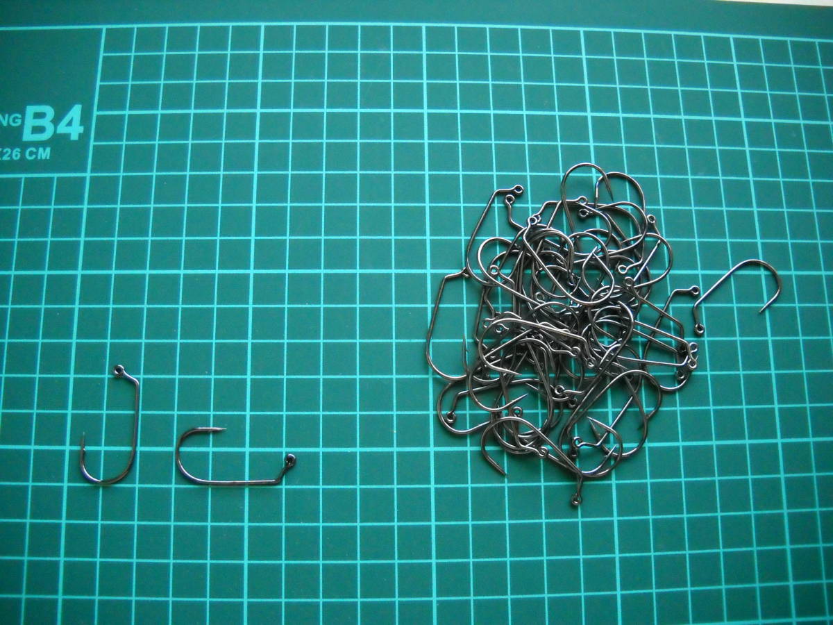 ワームフック オフセットフック オフセットクランクフック50本 1/0 未使用品_画像1