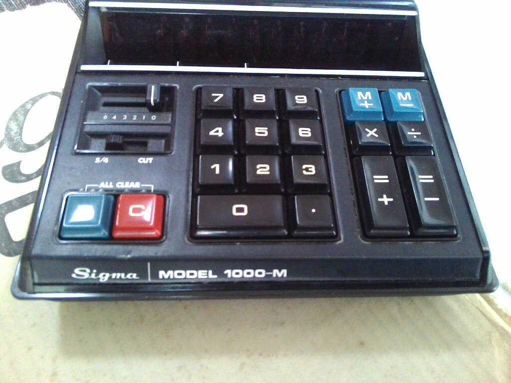 レトロ★SIGMA　計算機　1000-M　本体のみ★通電NG！ジャンク _画像5