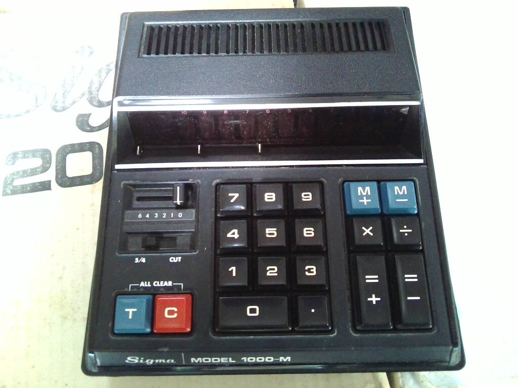 レトロ★SIGMA　計算機　1000-M　本体のみ★通電NG！ジャンク _画像2