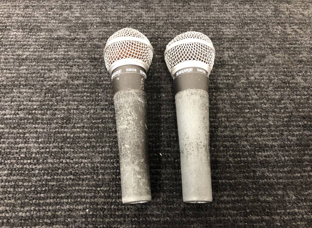 58!SHURE SM58 Sure электродинамический микрофон 2 шт. комплект выход звука подтверждено фотография дополнение есть 
