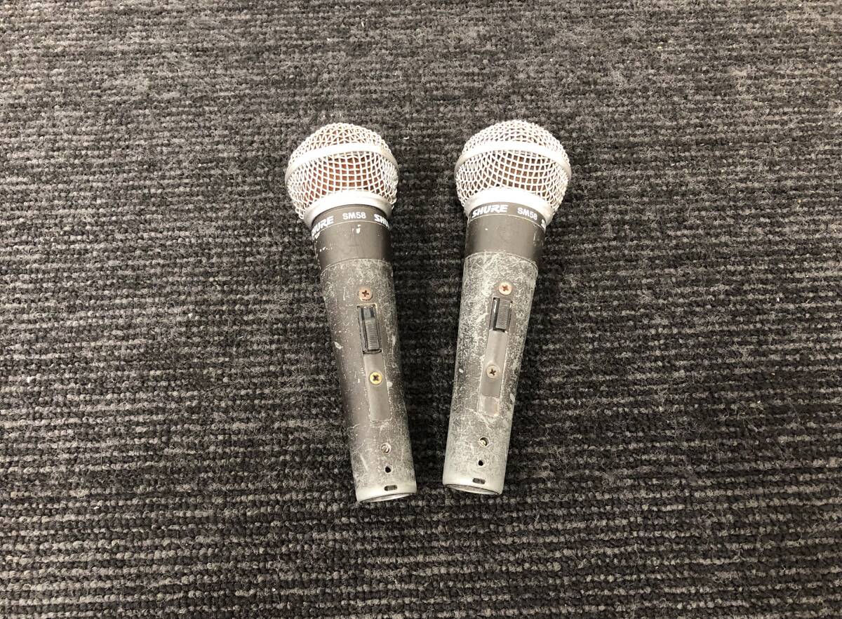 58!SHURE SM58 Sure электродинамический микрофон 2 шт. комплект выход звука подтверждено фотография дополнение есть 