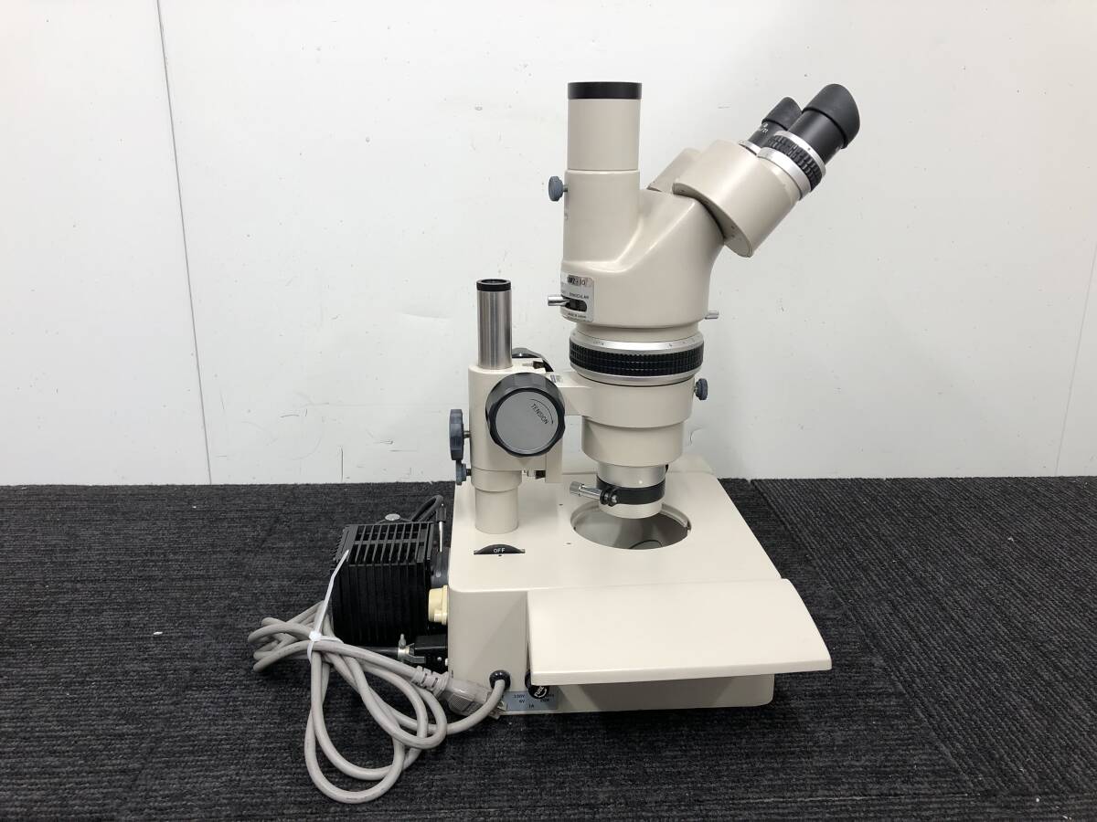 19♪Nikon SMZ-10 実体顕微鏡 通電ランプ点灯確認OK 動作未確認ジャンク 写真追加有り_画像7