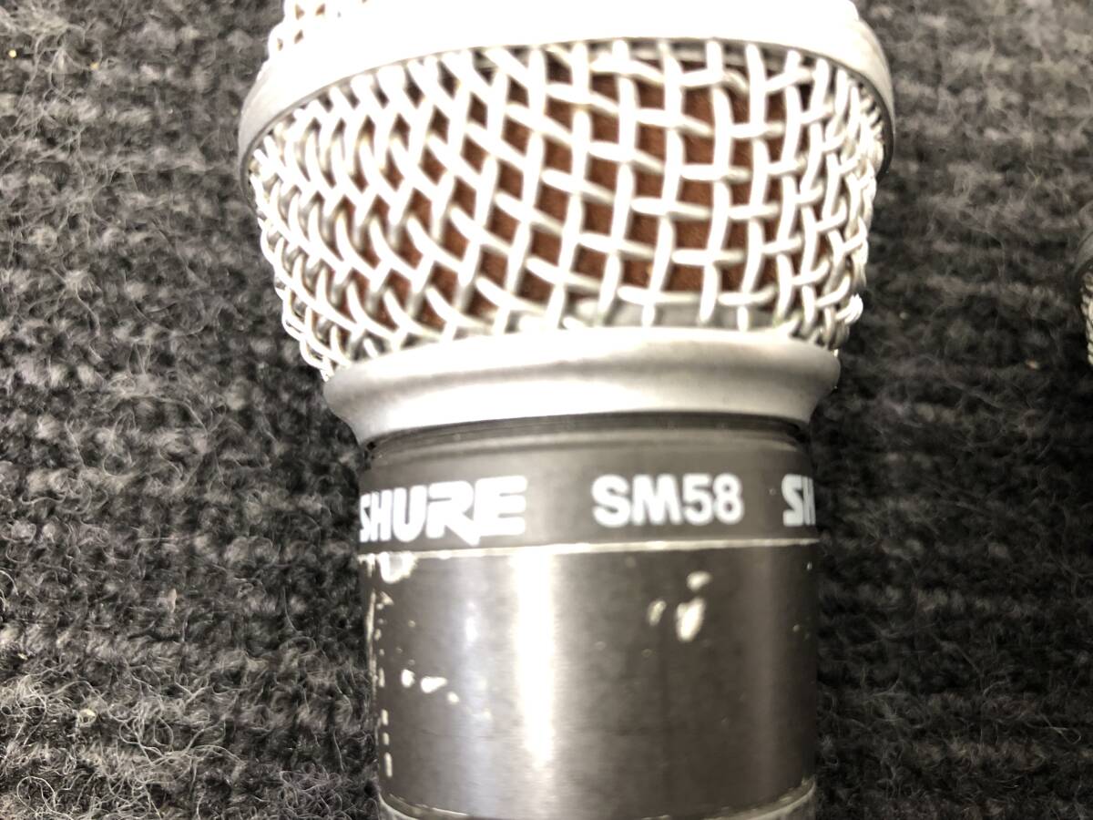 58!SHURE SM58 Sure электродинамический микрофон 2 шт. комплект выход звука подтверждено фотография дополнение есть 