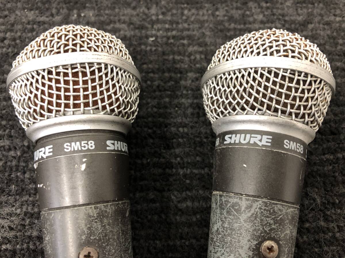 58!SHURE SM58 Sure электродинамический микрофон 2 шт. комплект выход звука подтверждено фотография дополнение есть 