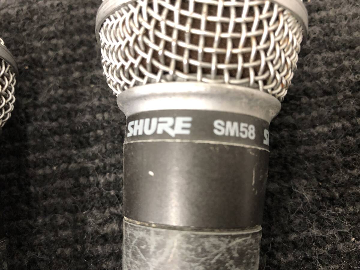 58!SHURE SM58 Sure электродинамический микрофон 2 шт. комплект выход звука подтверждено фотография дополнение есть 