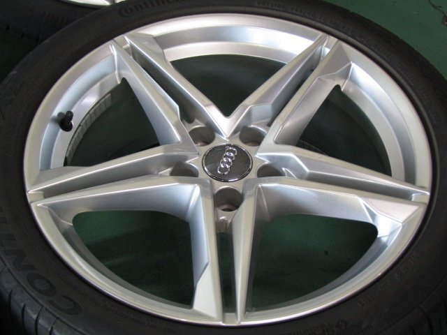 【溝あり美品】アウディ　F5系　A5　Sライン純正　5アームスターデザイン　S5　8.5J　+29　112　5H　トーヨープロクセス　245/40R18■_画像5