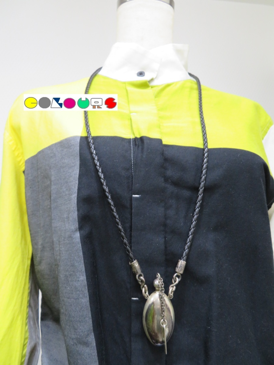 (COLOURS) Vintage # пуховка .-m кейс # колье # черный × серебряный # сетка #PRADA