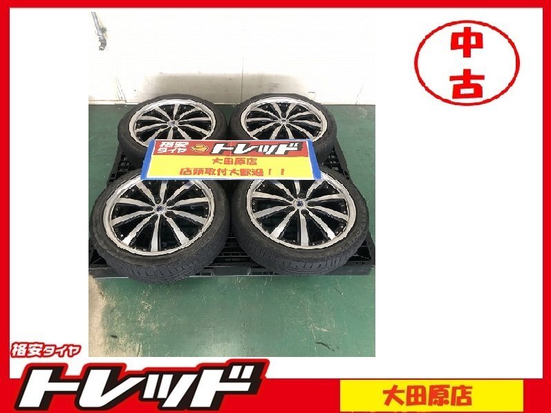 大田原店★中古タイヤホイールSET4本★シュタイナー VS5 18インチ7.0J★KINFOREST 215/45R18★ヴォクシー・ステップWなど_画像1