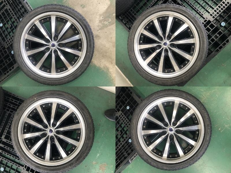 大田原店★中古タイヤホイールSET4本★シュタイナー VS5 18インチ7.0J★KINFOREST 215/45R18★ヴォクシー・ステップWなど_画像2
