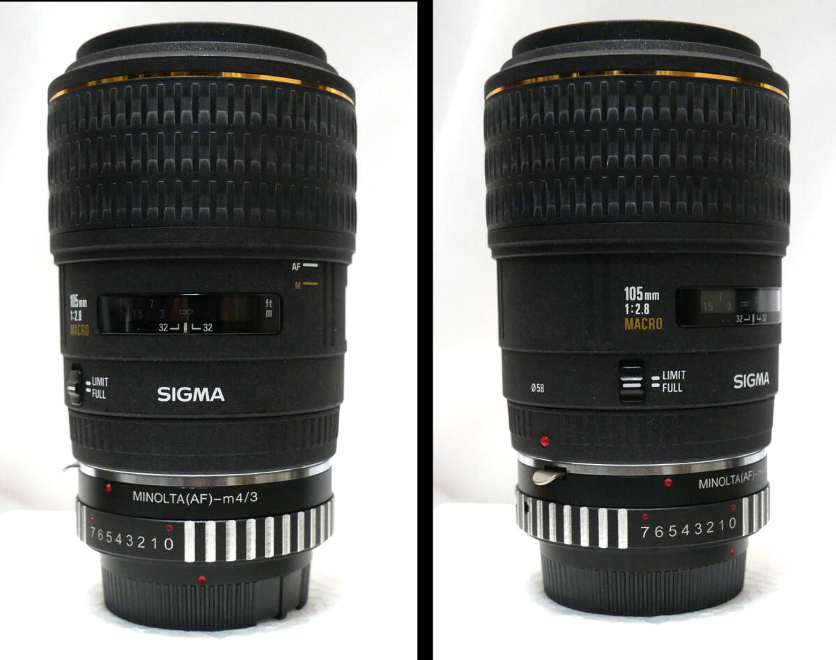 シグマ MACRO 105mm F2.8 EX DG SONY⇒マイクロフォーサーズ アダプタ付_画像5