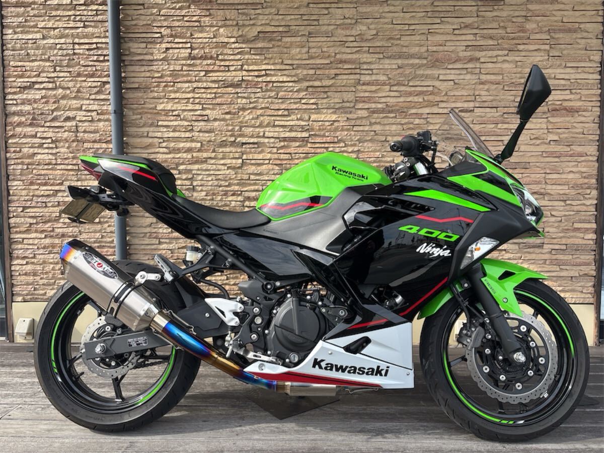 【中古】BEET NASSERT Evolution Type II フルエキゾーストマフラー TI/TI Ninja400 EX400G 2BL-EX400G 8BL-EX400L カワサキ_画像7