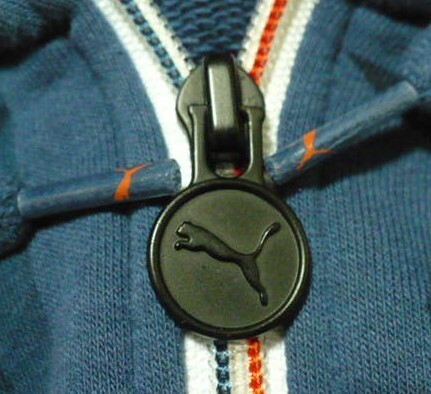 PUMA【プーマジャパン(株)】製フーデッドスウェットジャケット(星柄フルジップパーカー)L ネイビー 571030_画像5